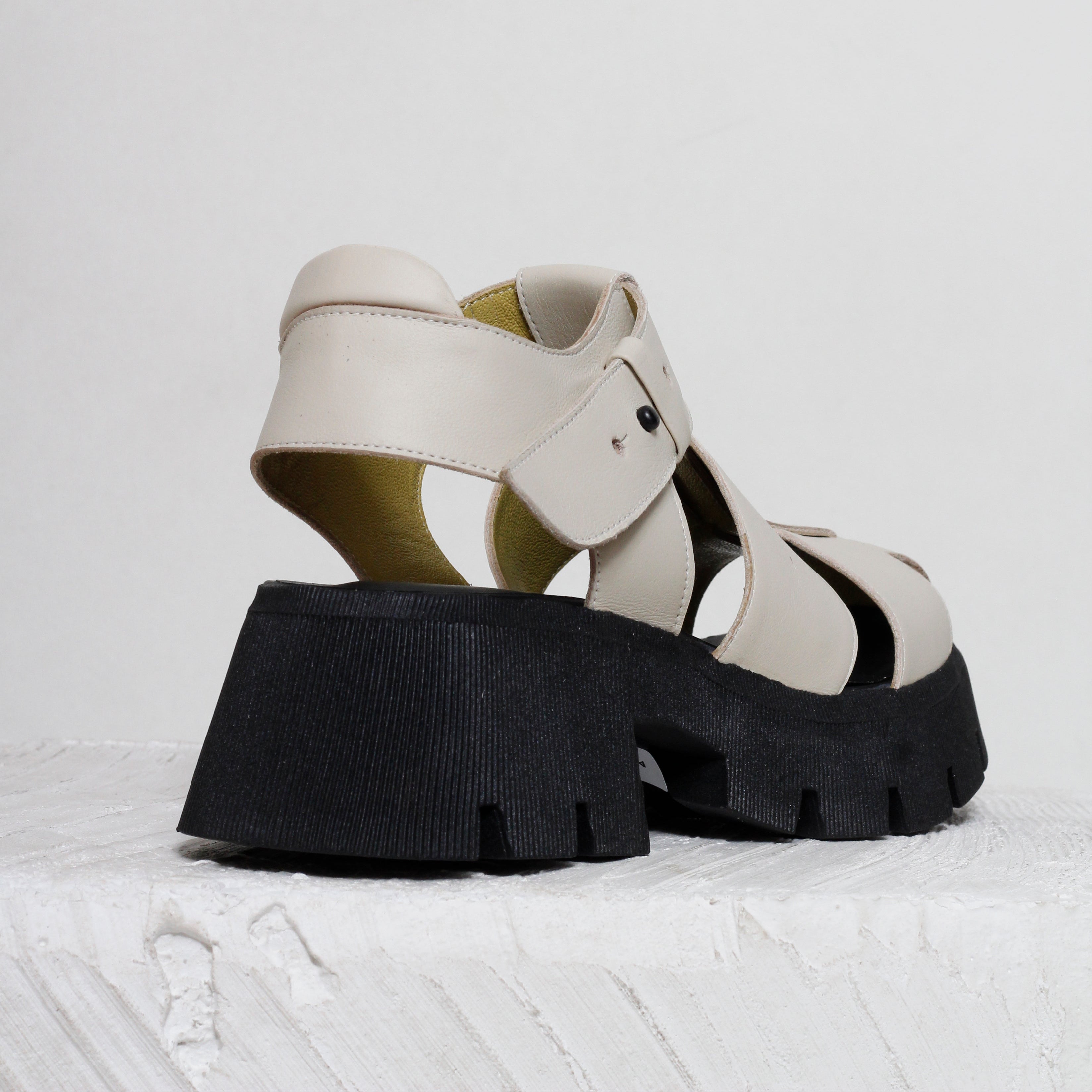Aurora Off-White Chunky Sole Sandals