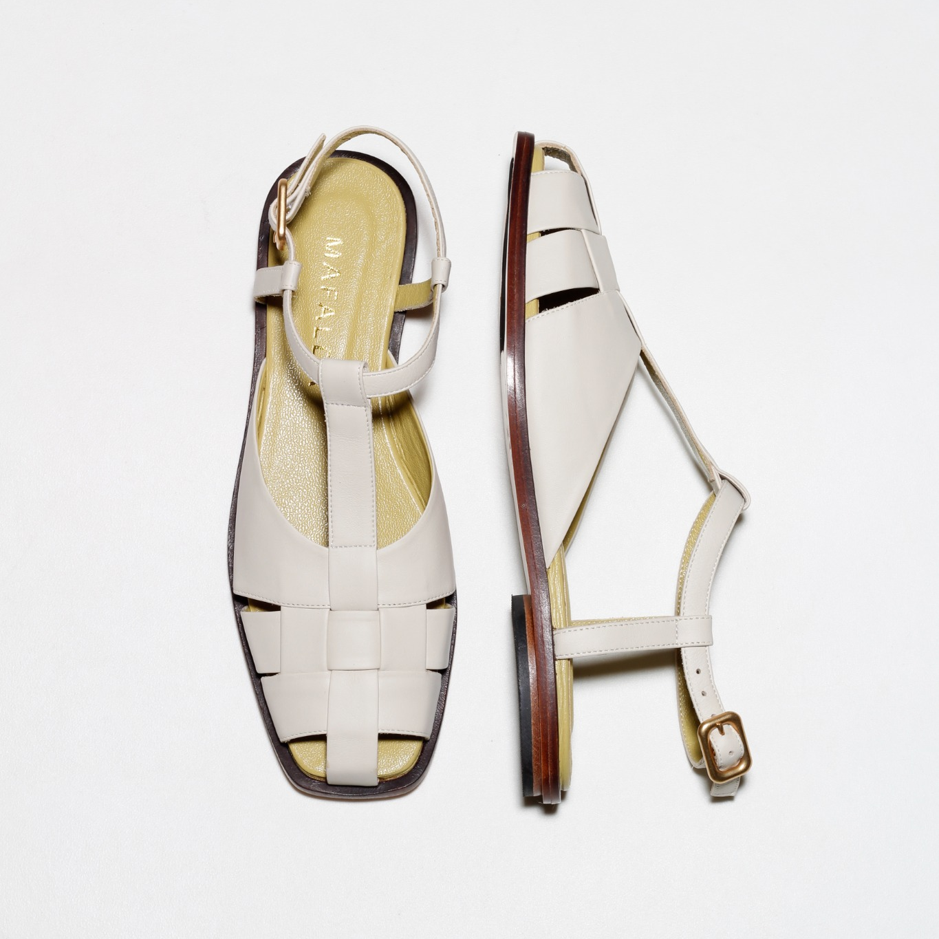 Georgia Off-White Sandals